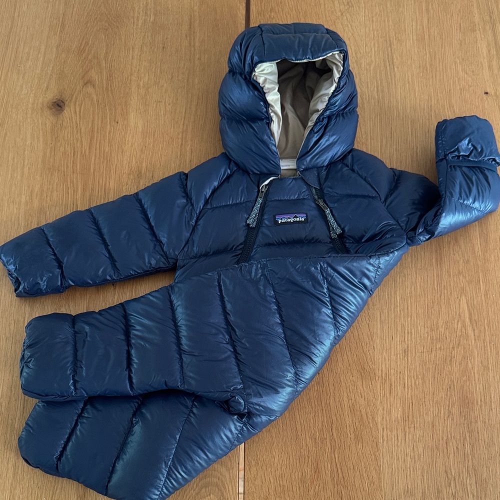 Patagonia Navy Infant Snowsuit